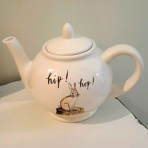 Rae Dunn Hip! Hop! Bunny Tea Pot